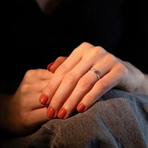 0,20 Karat Oval Pırlanta Tektaş Yüzük