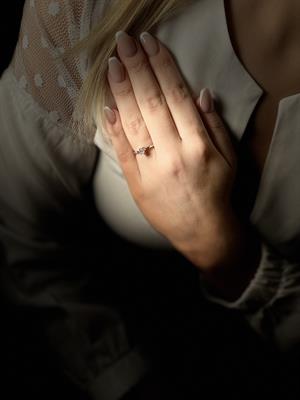 0,29 Oval Kesim Pırlanta Tektaş Yüzük 