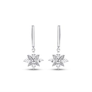 0,95 Karat Pırlanta Fantezi Küpe