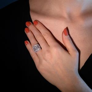 1.53 Karat Baget Pırlanta Queen Yüzük - IDL Sertifikalı