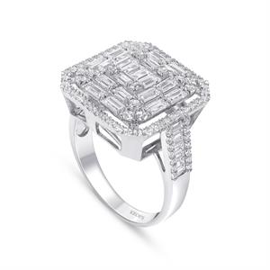 1.53 Karat Baget Pırlanta Queen Yüzük - IDL Sertifikalı