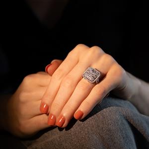 1.53 Karat Baget Pırlanta Queen Yüzük - IDL Sertifikalı