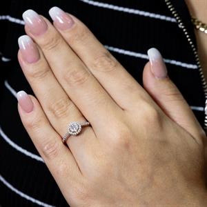 1 Karat Görünümlü Coronet Yüzük 