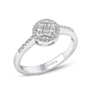 1 Karat Görünümlü Coronet Yüzük 