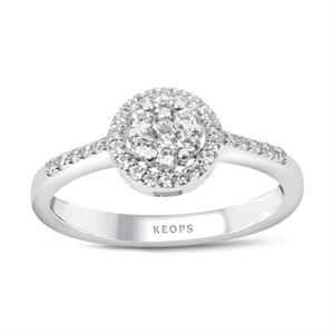 1 Karat Görünümlü Coronet Yüzük 