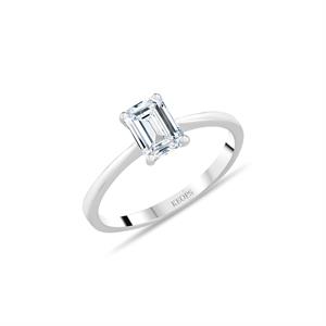 1 Karat Radiant Kesim Pırlanta Sade Tektaş - HRD Sertifikalı - 1100674