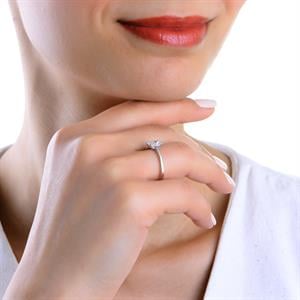 1 Karat Radiant Kesim Pırlanta Sade Tektaş - HRD Sertifikalı - 1100674