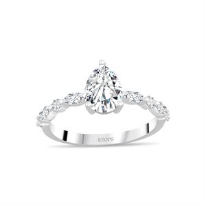 2 Karat Damla Pırlanta Markizli Yüzük - 1100642