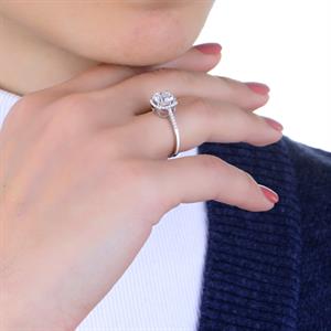 2,50 Karat Cuşhion Pırlanta Tektaş Yüzük - 1100647