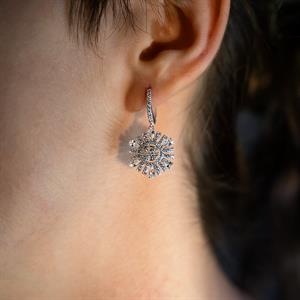 2,52 Karat Baget Pırlanta Küpe