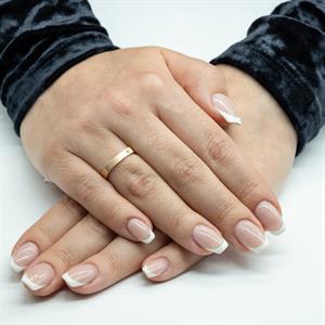 Afra Kare Vintage Altın Alyans Kadın Modeli