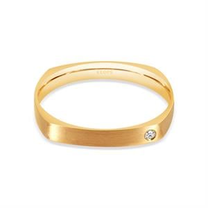 Afra Kare Vintage Altın Alyans Kadın Modeli