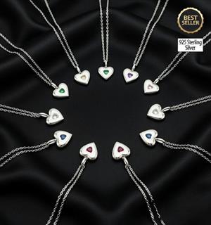 Ametist Taşlı Şubat Ayı Doğum Kolyesi - 900902