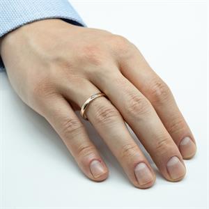 Annabel Vintage Altın Alyans Erkek Modeli