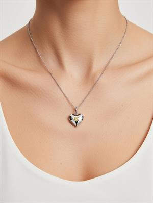 Citrin Taşlı Kasım Ayı Doğum Kolyesi - 900911