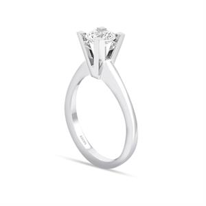 D Renk 0.60 Karat Pırlanta Tektaş Yüzük - HRD Sertifikalı