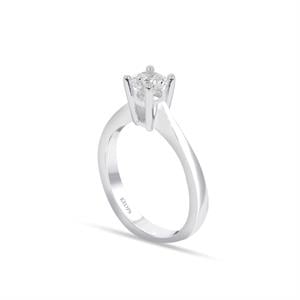 D Renk 0.50 Karat Pırlanta Tektaş Yüzük - HRD Sertifikası