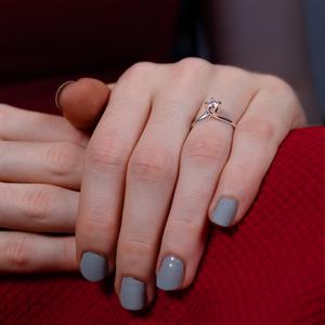 D Renk VS2 0.30 Karat Pırlanta Tektaş Yüzük - GİA Sertifikalı