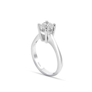 F Renk 0.71 Karat Pırlanta Tektaş Yüzük - GİA Sertifikalı 