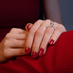 D Renk 0.90 Karat Pırlanta Tektaş Yüzük - HRD Sertifikalı