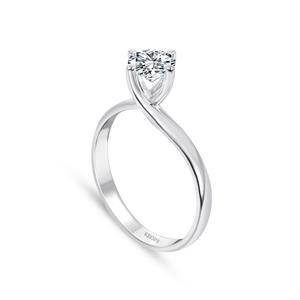 D Renk 0,60 Karat Pırlanta Tektaş Yüzük - HRD Sertifikalı