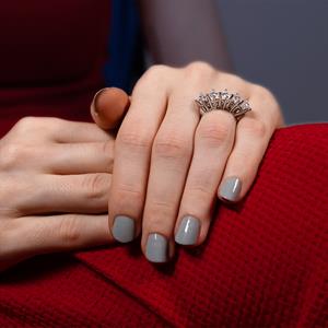 2 Karat D Renk Pırlanta Beştaş Yüzük