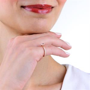 D Renk SI1 0,80 Karat  Oval Pırlanta Sade Tektaş - OVL1100652