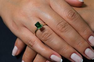 Dark Green İce Crush Yüzük