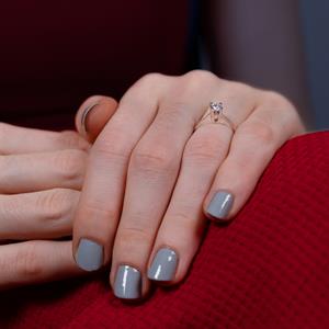 E Renk 0.25 Karat Pırlanta Tektaş Yüzük - IDL Sertifikalı