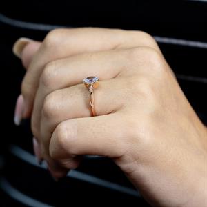 E Renk 0.72 Karat Pırlanta Vintage Oval Yüzük - GİA Sertifikalı