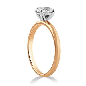 E Renk 0.32 Karat Oval Pırlanta Tektaş Yüzük - GİA Sertifikalı