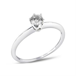 E Renk 0.20 Karat Vintage Tektaş Yüzük - IDL Sertifikalı