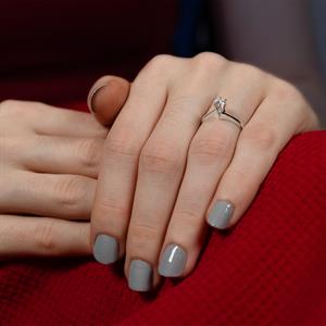 E Renk 0,25 Karat Pırlanta Tektaş Yüzük - IDL Sertifikalı