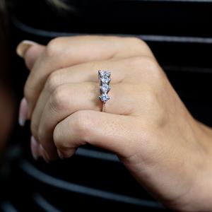 E Renk 1 Karat Pırlanta Beştaş Yüzük - IDL Sertifikalı