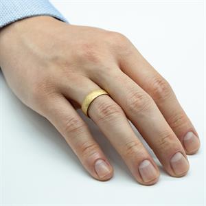 Erkek Çapraz Mat Klasik Bombeli Model Alyans