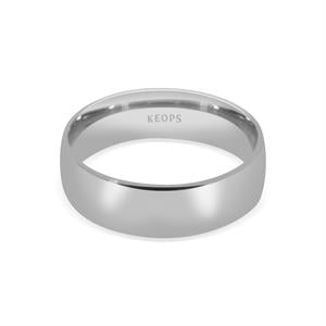 Erkek Klasik Bombe 3 Beyaz Alyans