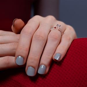 F Renk Toplam 0.34 Karat Pırlanta Tektaş Yüzük - IDL Sertifikalı