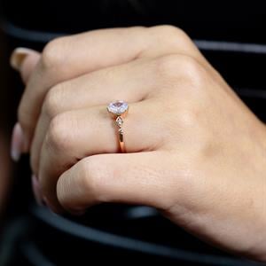 F Renk 0.77 Karat Vintage Tektaş Yüzük - HRD Sertifikalı