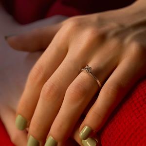 Toplam 0.24 Karat Pırlanta Tektaş Yüzük - IDL Sertifikalı