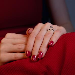 F Renk 0.60 Karat Pırlanta Tektaş Yüzük - HRD Sertifikalı