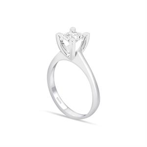 F Renk 0.70 Karat Pırlanta Tektaş Yüzük - HRD Sertifikalı