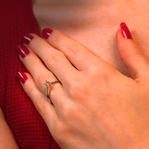 Toplam 0.24 Karat Pırlanta Tektaş Yüzük - IDL Sertifikalı