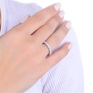 F Renk 1.50 Karat Pırlanta  Tamtur Yüzük- IDL Sertifikalı