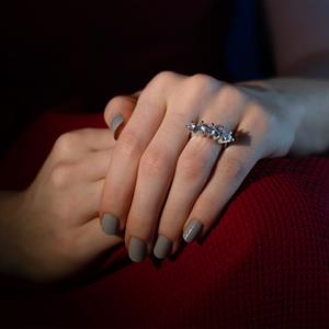 F Renk 1.25 Karat Pırlanta Beştaş Yüzük - IDL Sertifikalı