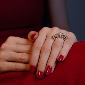 F Renk 1.25 Karat Pırlanta Beştaş Yüzük - IDL Sertifikalı