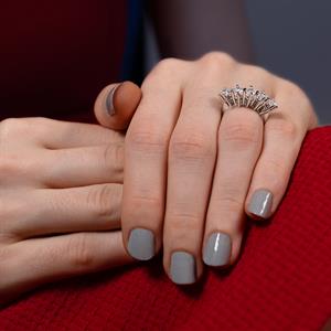 F Renk 1.25 Karat Pırlanta Beştaş Yüzük - IDL Sertifikalı