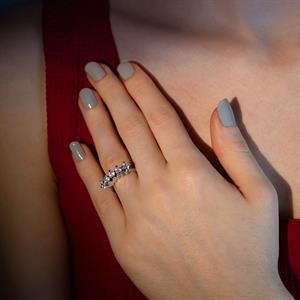 F Renk 1.10 Karat Pırlanta Beştaş Yüzük - IDL Sertifikalı