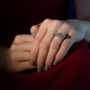 F Renk 1.25 Karat Pırlanta Beştaş Yüzük - IDL Sertifikalı