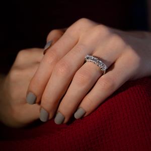 F Renk 1.10 Karat Pırlanta Beştaş Yüzük - IDL Sertifikalı