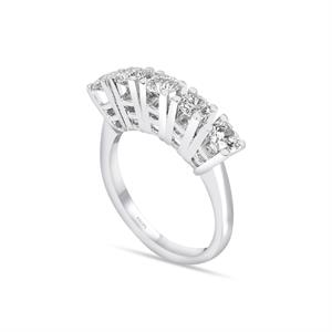 G Renk 1.25 Karat Pırlanta Beştaş Yüzük - IDL Sertifikalı